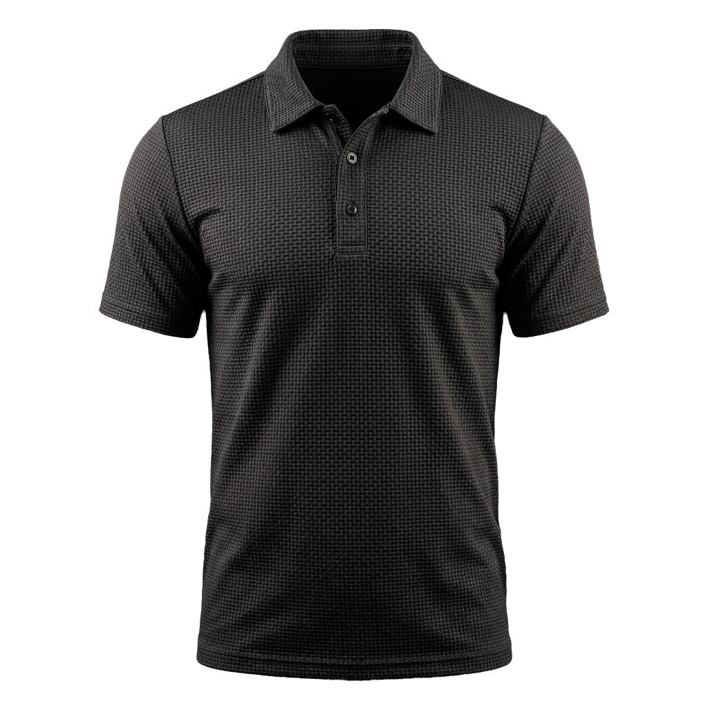 FQ Brand AeroFit Polo black ultra comfortable stretch